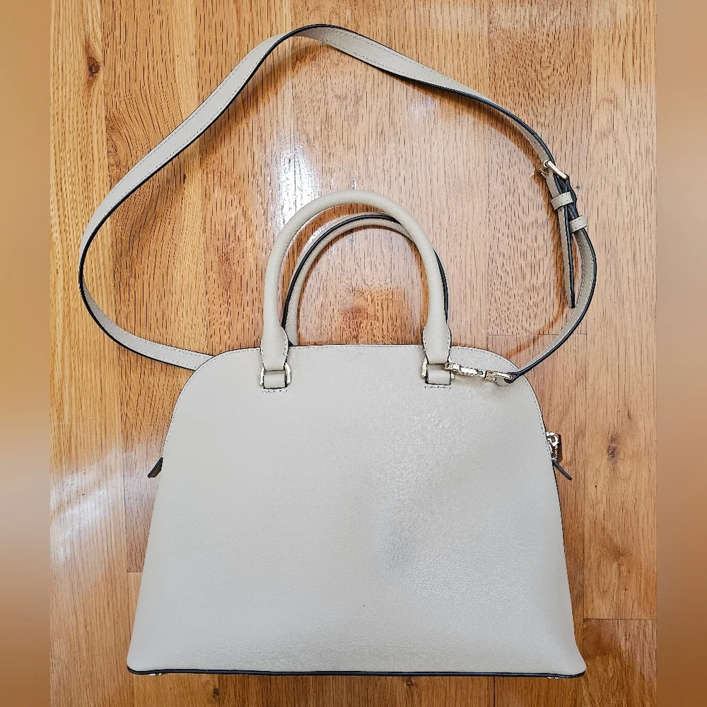 Handbag, Michael Kors, Cindy Satchel, Cream, EUC - Picture 6 of 10